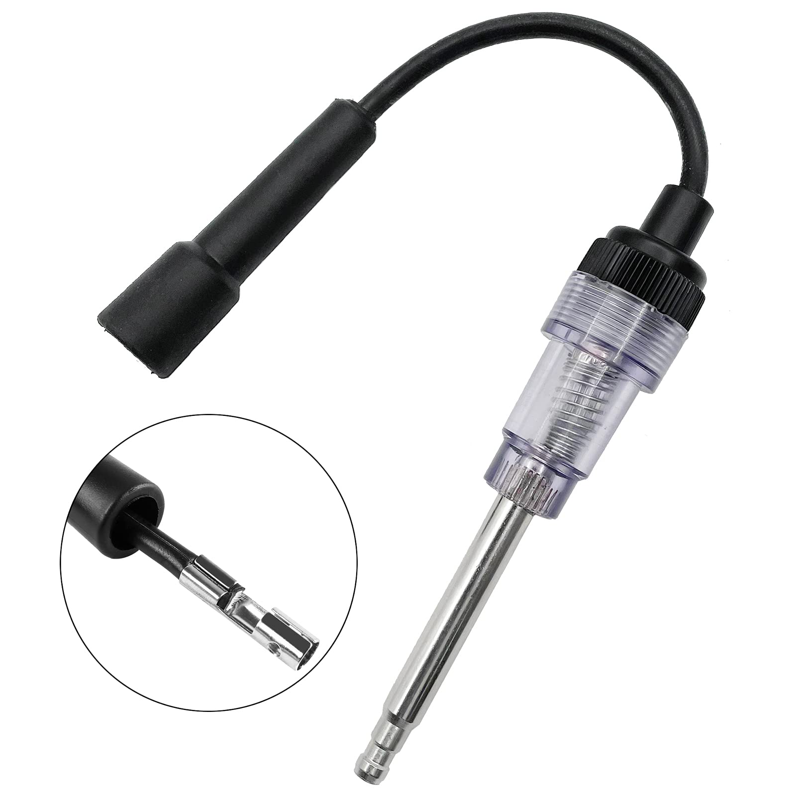 LYHLYA close-up of black insulated connector highlighting safe attachment