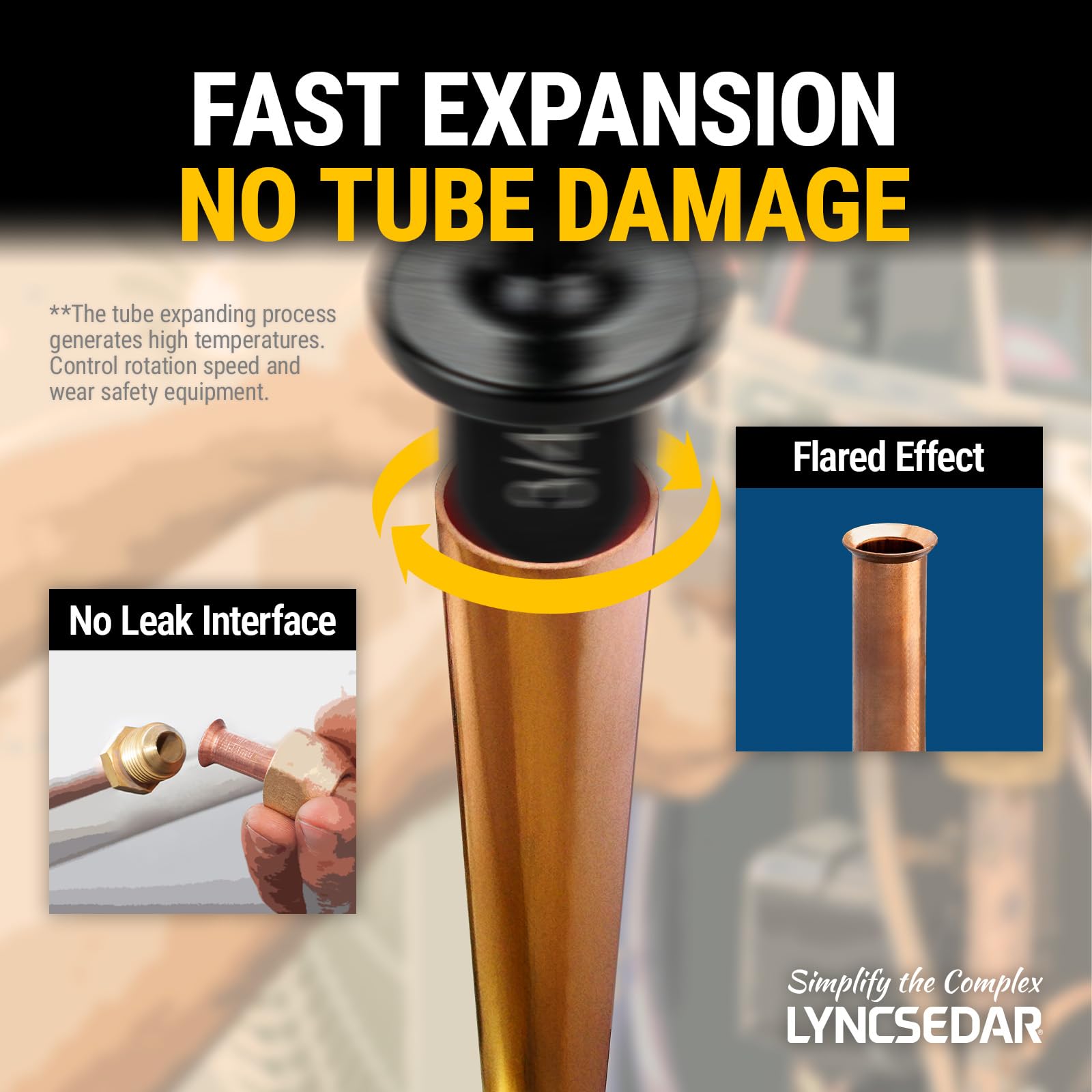 LYNCSEDAR polished surface finish on tools highlighting rust-resistant, long-lasting build