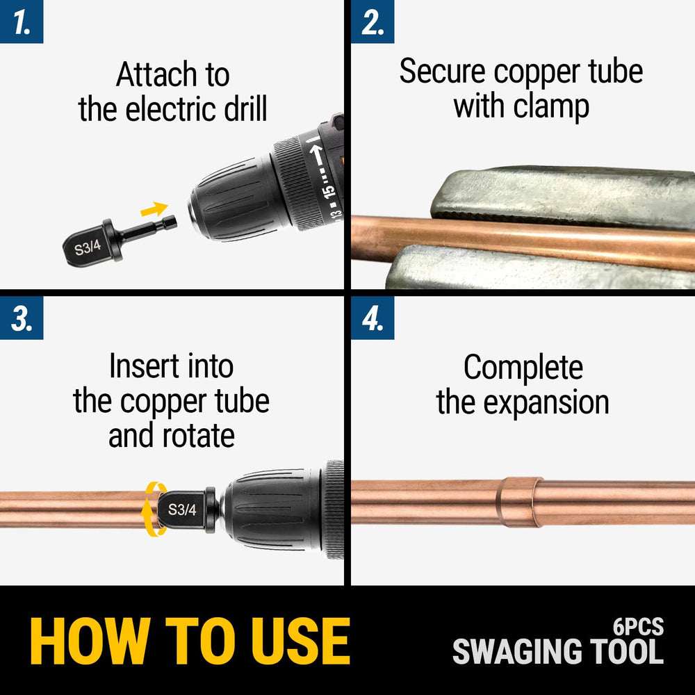 LYNCSEDAR swaging bit expanding copper tube faster on-site