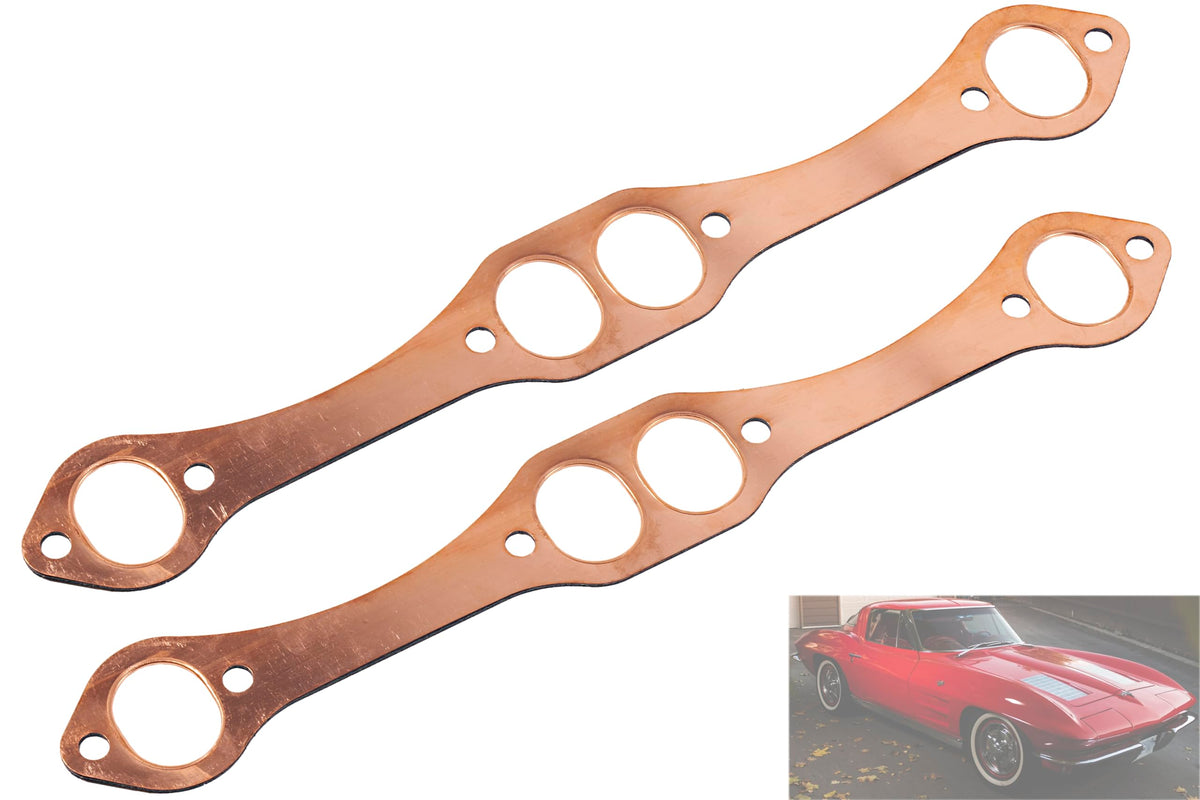 LYNSHINE PH306 front view showing copper oval-port gasket, reliable exhaust seal