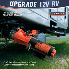 Lynvire garden hose connector for fresh-water rinse after emptying