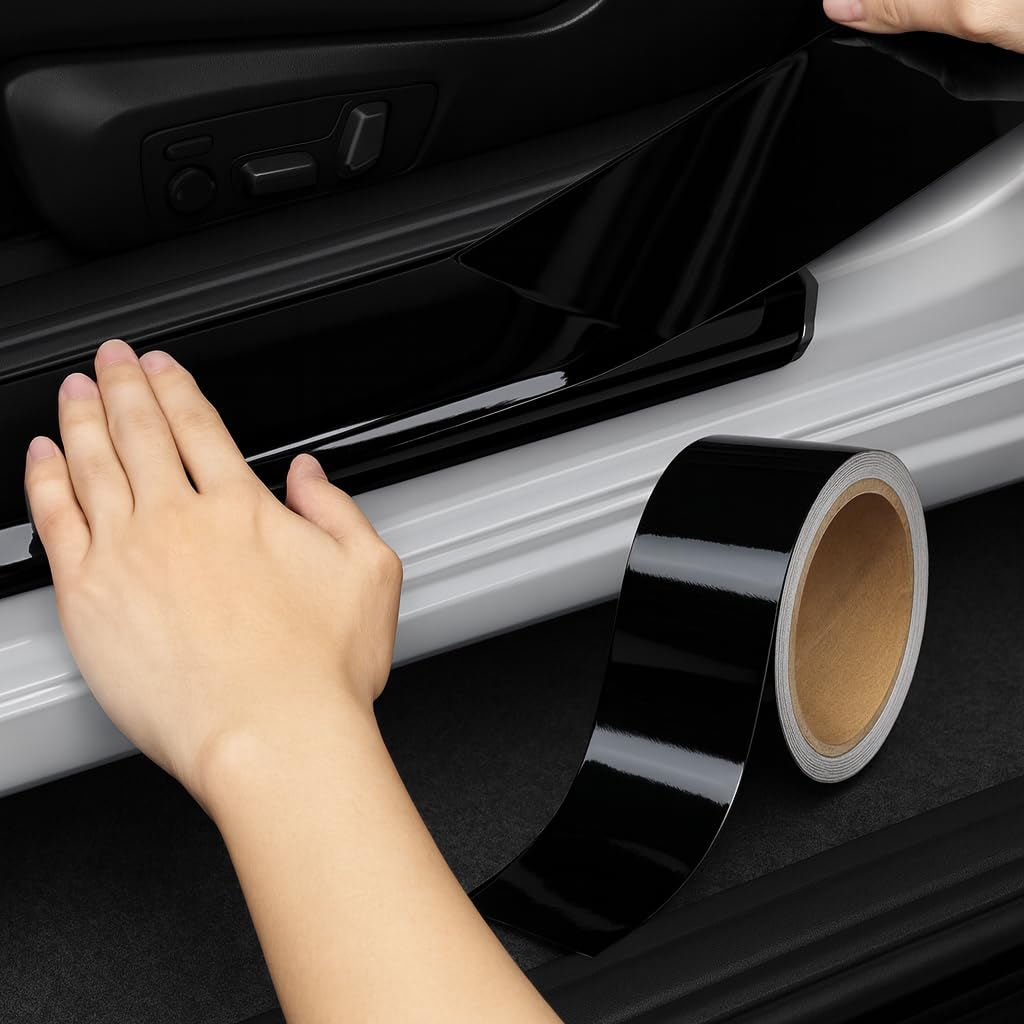 Lypumso wrapped side mirror detail demonstrating conformability and protection