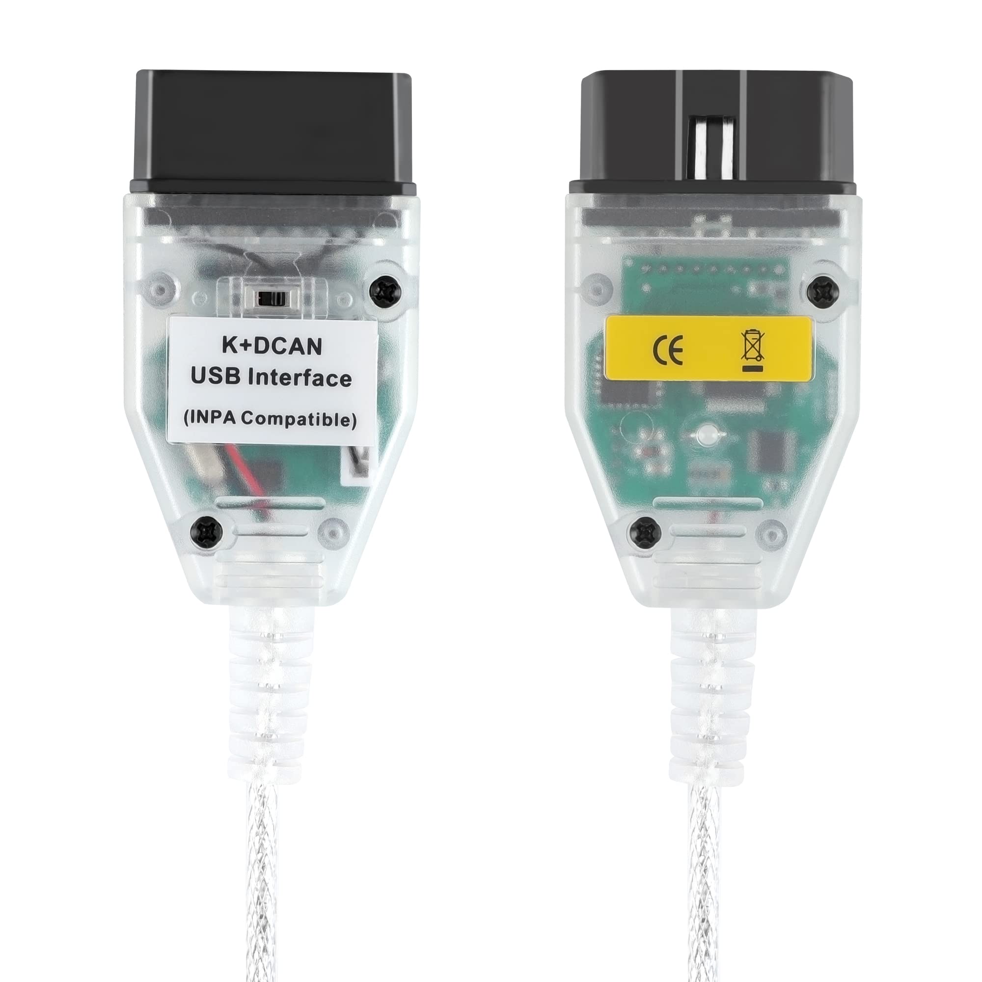 LZLRUN cable connected to laptop for BMW coding and diagnostic benefit