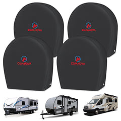 M COMNOVA OUTDOORS front pack view showing four tire protectors and branding benefit