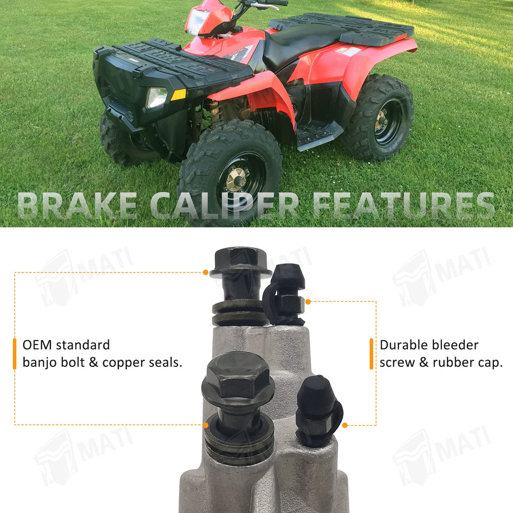 M MATI brake pads with mounting bracket showing ready-to-install convenience