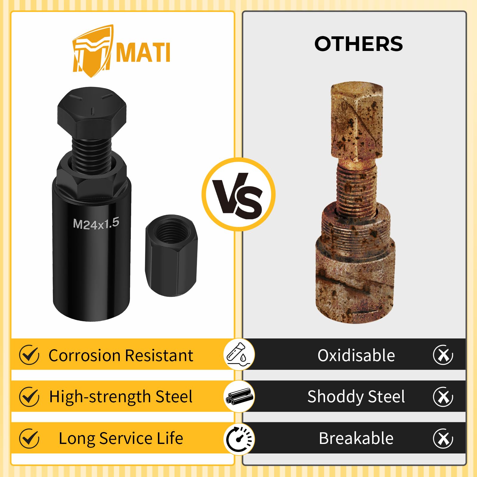 M MATI flywheel puller held in hand showing compact scale and workshop convenience