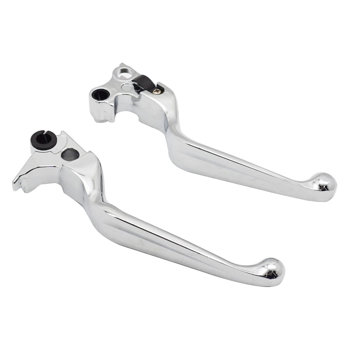 M MATI front view chrome levers showing polished finish and fitment benefit
