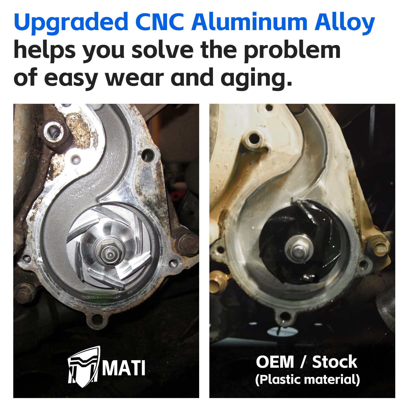 M MATI mechanical and oil seals laid out to show leak prevention and replacement readiness