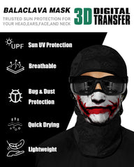 M-YOUNG model wearing balaclava on motorcycle showing wind protection