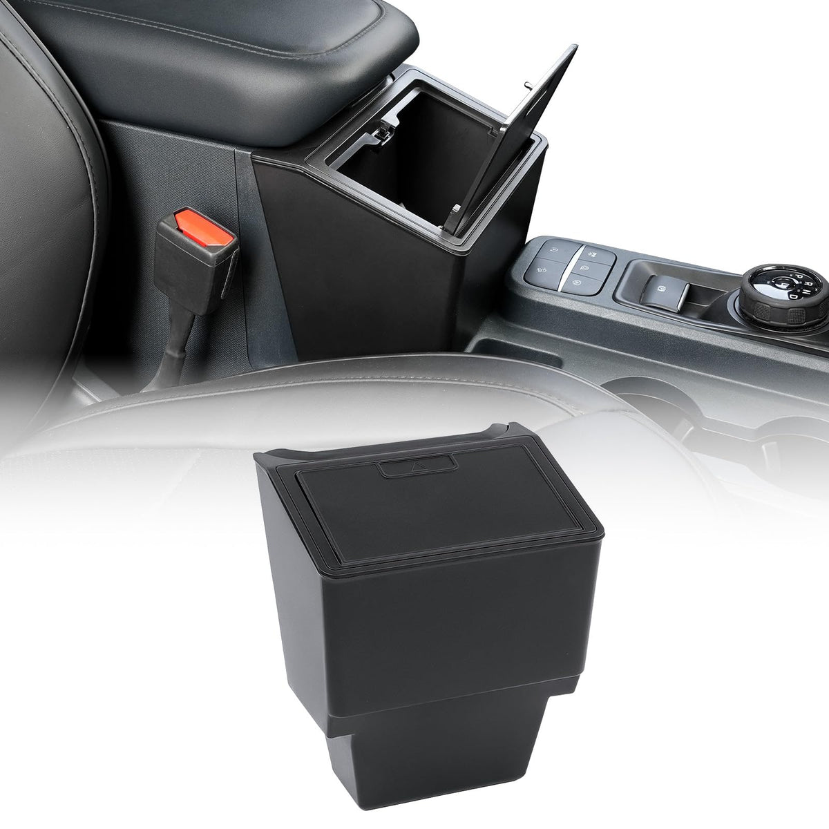 Mabett front view of console box showing clean design and easy fit