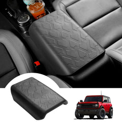 Mabett front view of console armrest cover showing protective fit and clean look