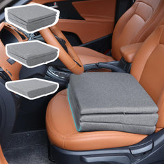 MABOZOO front view of booster seat showing full shape and benefit of lift