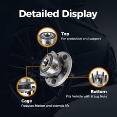 MACEL hub ABS tone ring detail ensuring accurate wheel-speed sensing and safety