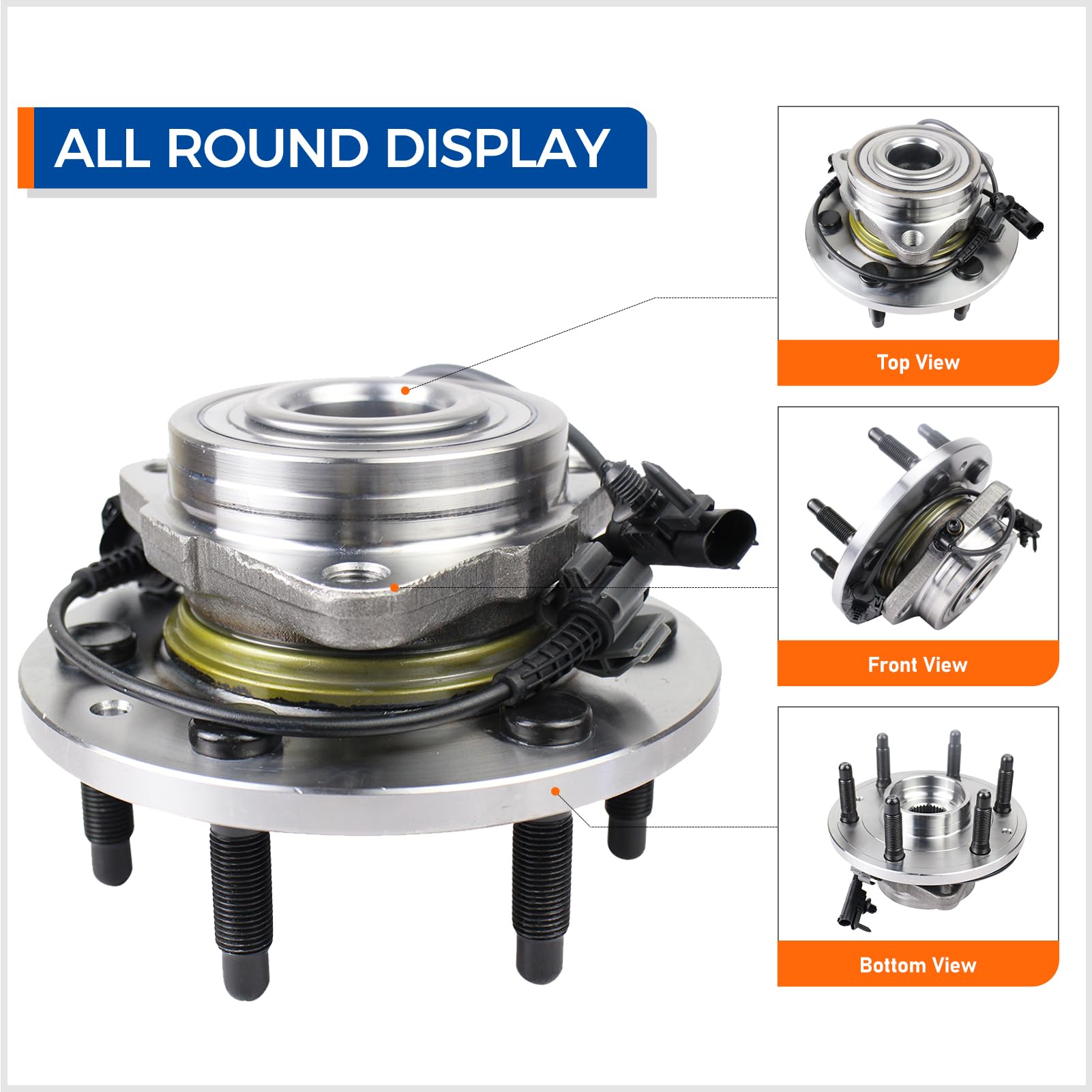 MACEL hub side profile highlighting corrosion-resistant finish and longevity