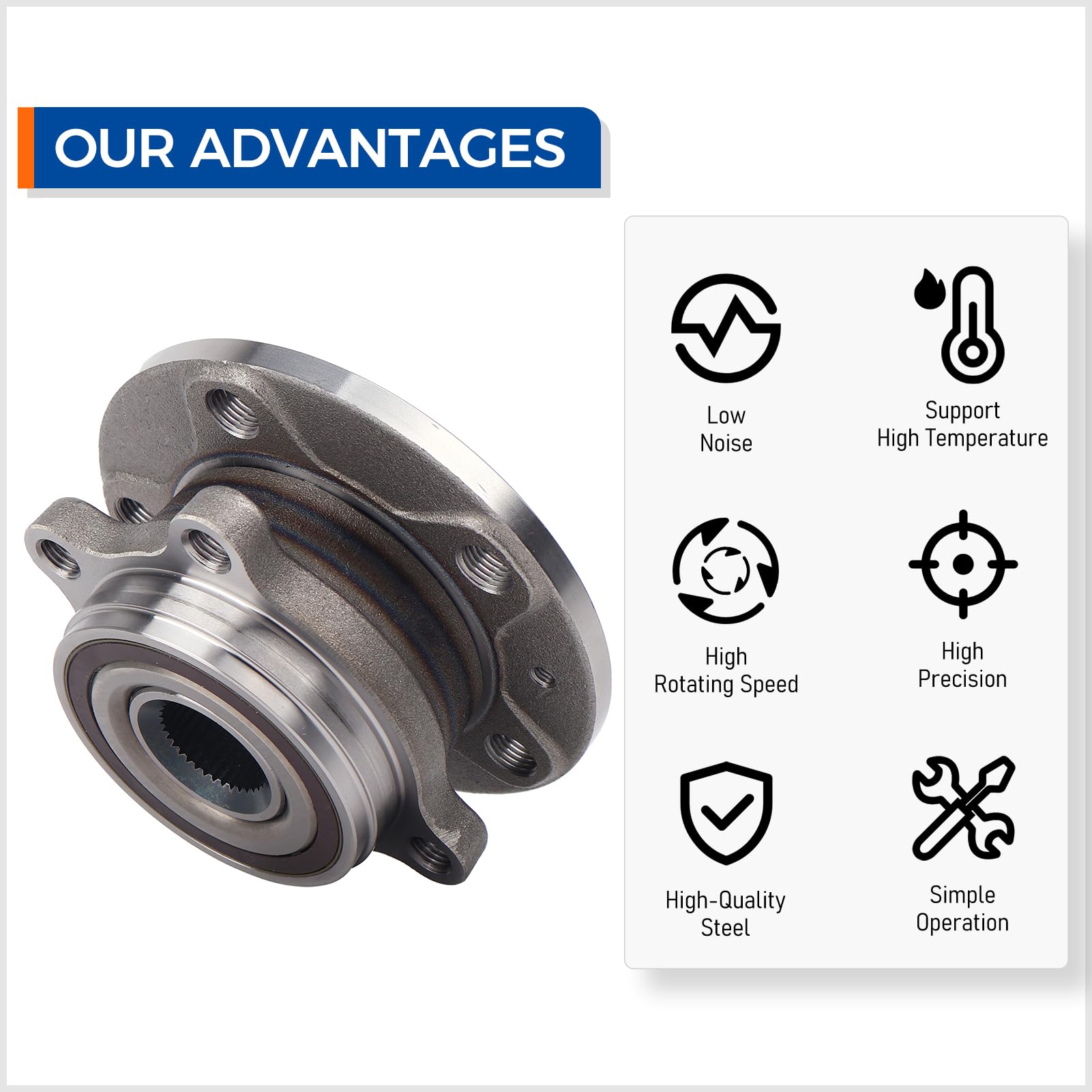 MACEL hub label with part number ensures correct 513253 identification