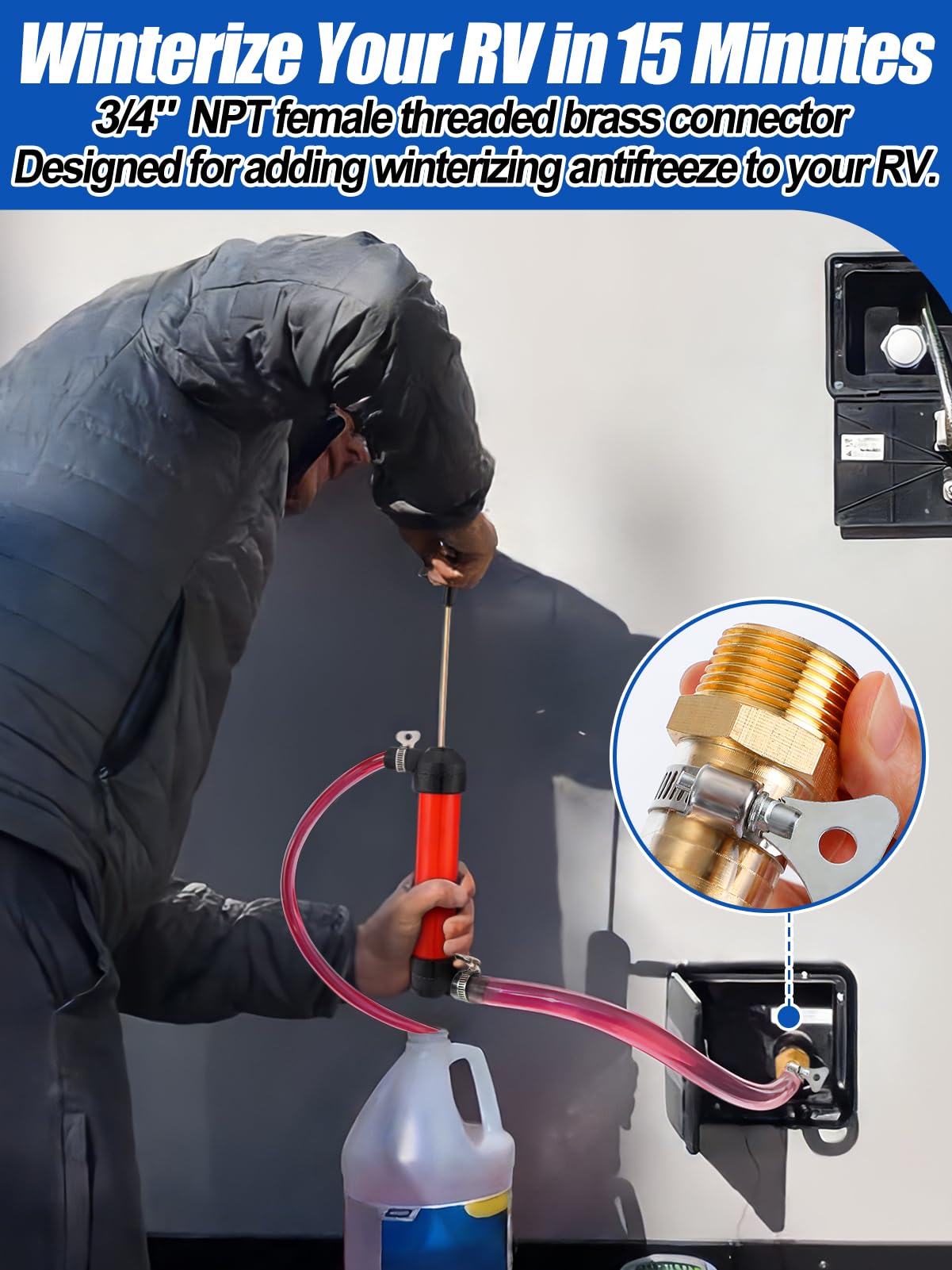 MADHOLLY long thin hose detail demonstrating reach and flexible delivery
