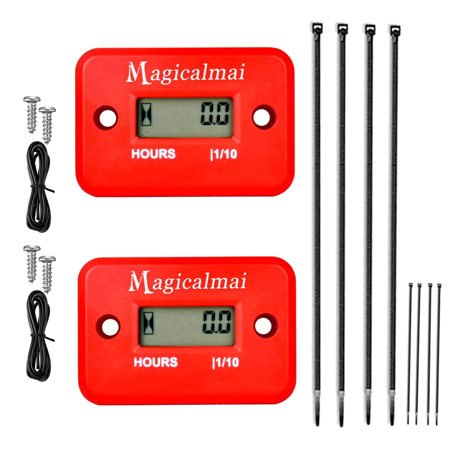 Magicalmai kit with screws and adhesive strips offering flexible mounting options benefit