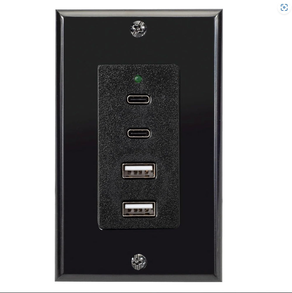 Magnadyne front wall plate in black showing neat vehicle integration and easy access