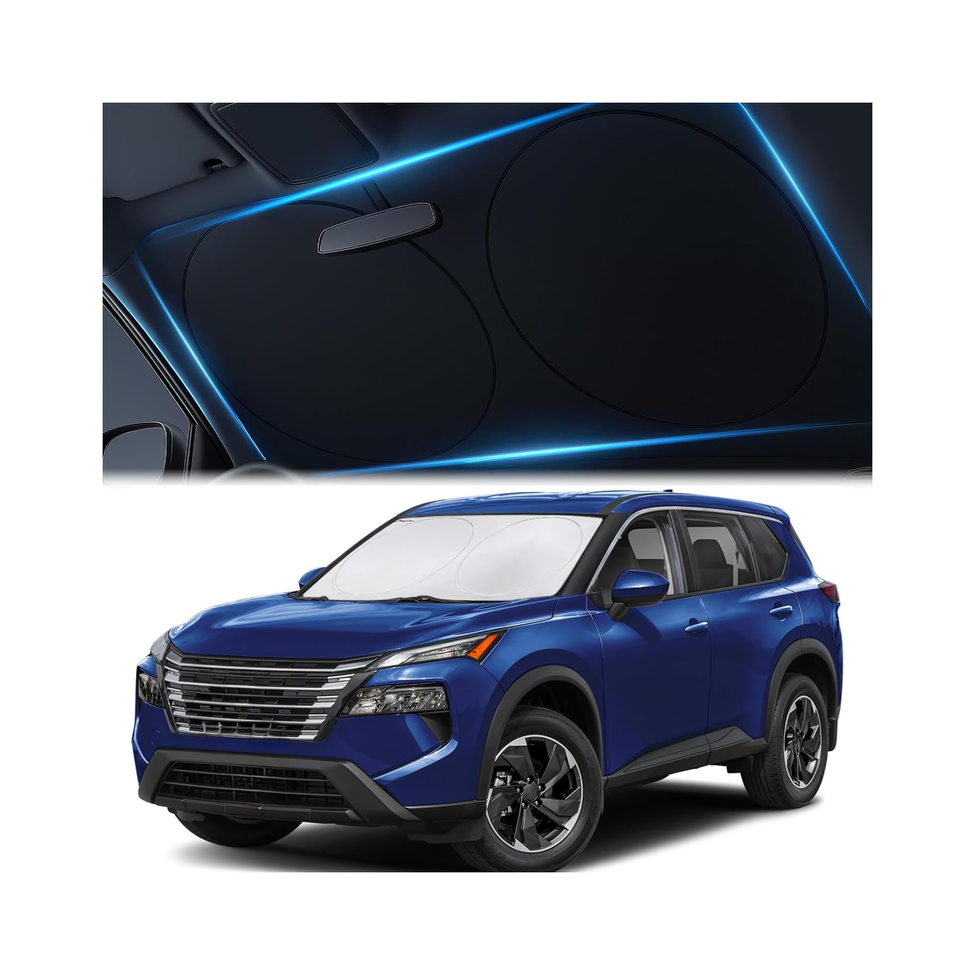 Magnelex front packaging view showing product and benefits on car