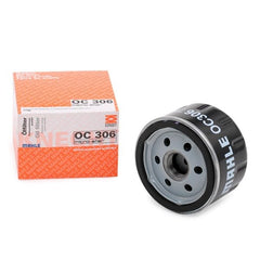 MAHLE OC 306 pleated filter media close-up highlighting high dirt capacity and consistent flow