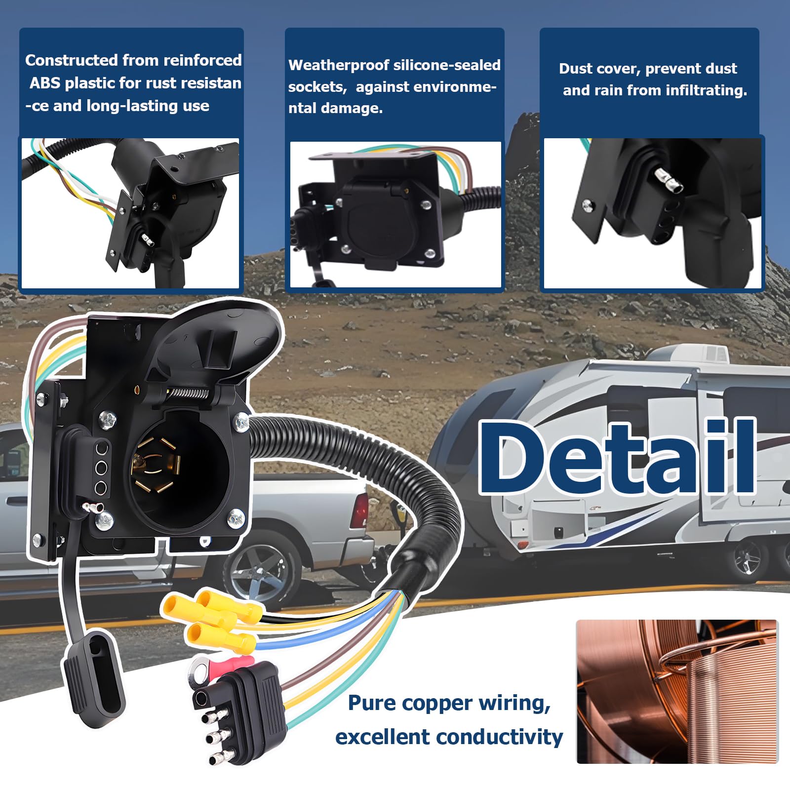 maierke installed on an RV trailer showing reliable power and signal transfer