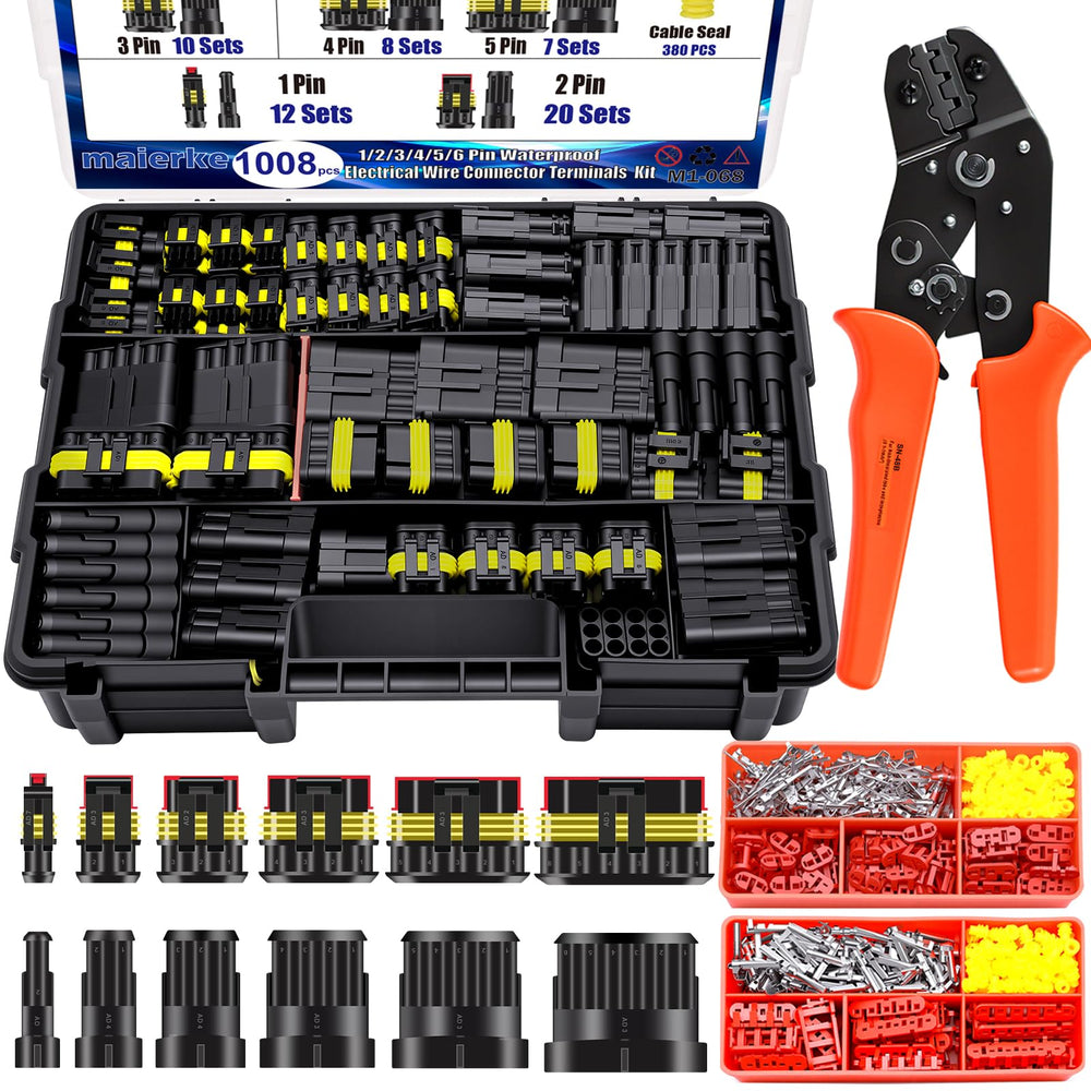 maierke kit overview open layout showing organized connectors and tool, easy project start
