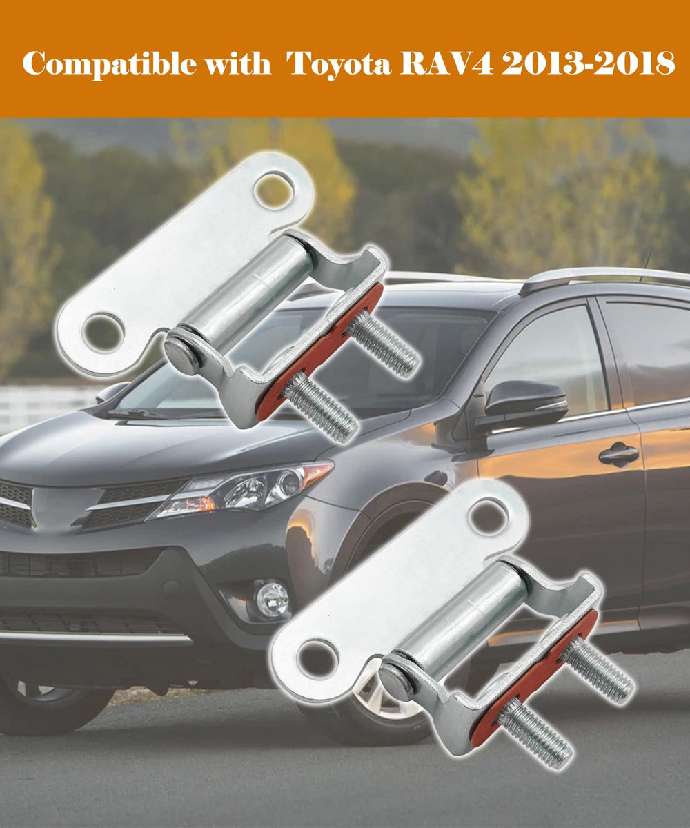 Maigoo hinge mounted on RAV4 demonstrating restored hatch alignment benefit
