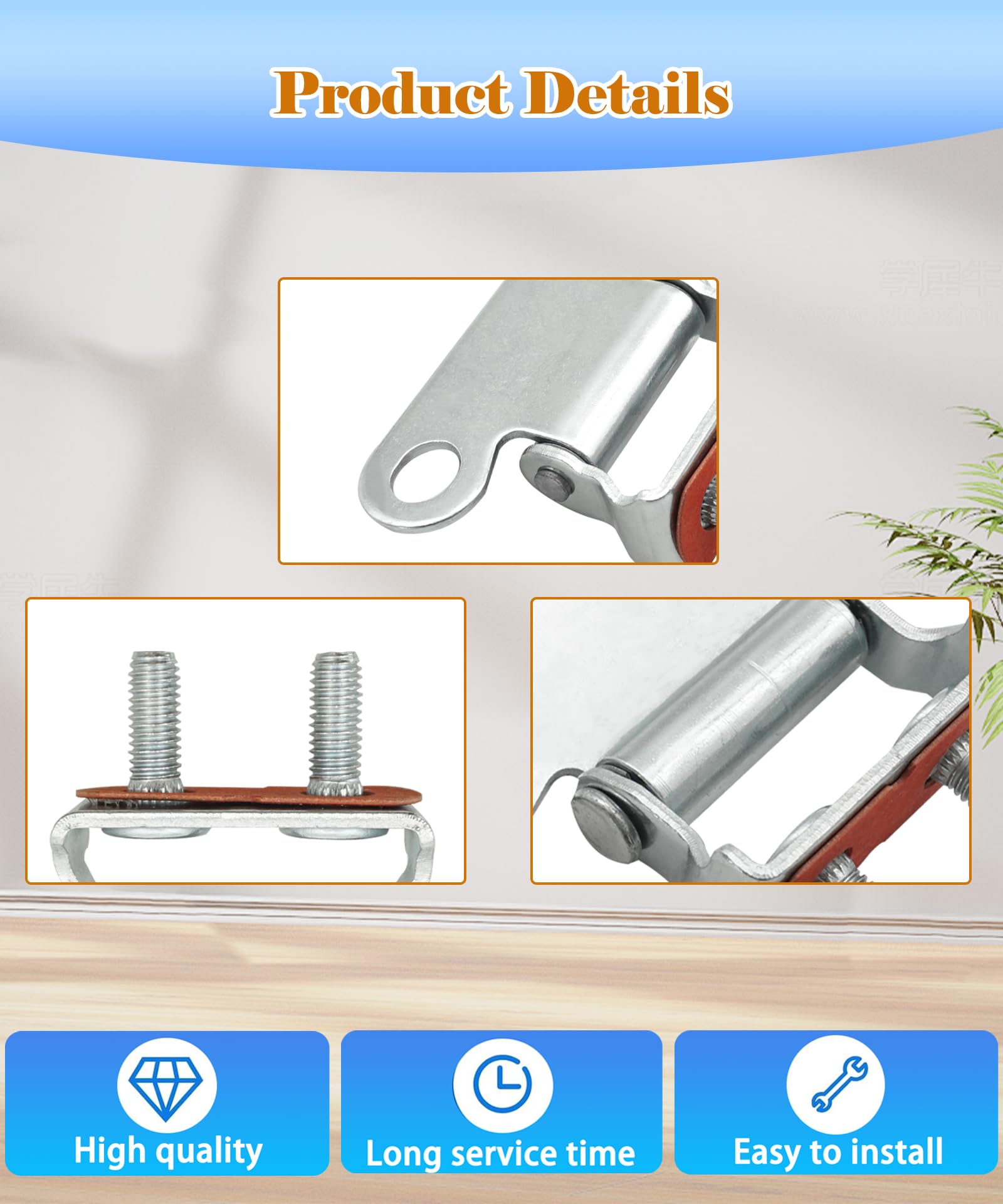 Maigoo hinge packaging and label showing secure delivery benefit
