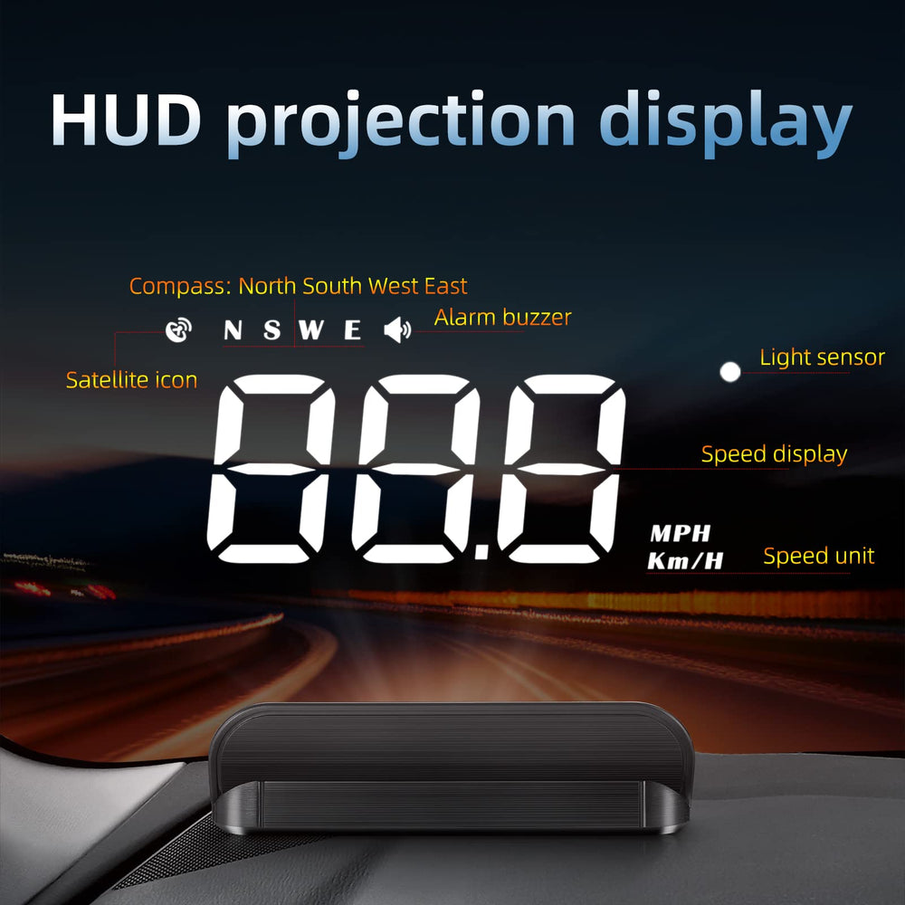MAIMEIMI windshield projection close-up showing crisp numbers for safer glances