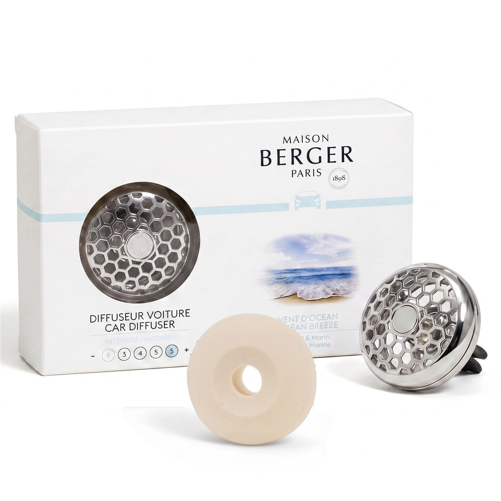 MAISON BERGER front packaging showing Ocean Breeze set and premium finish
