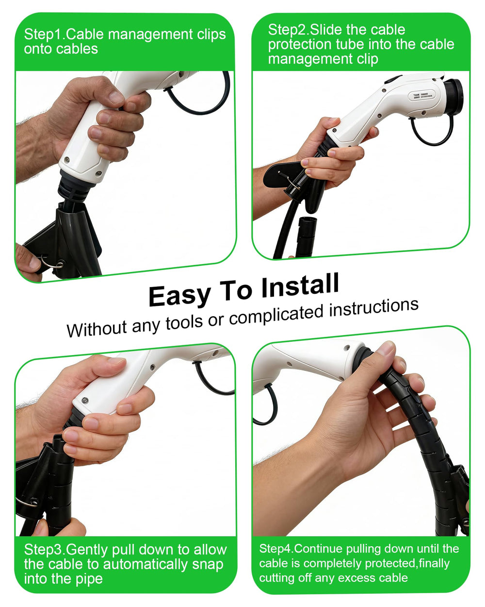 Maizengauto coiled sleeve for storage, keeps cable tidy and kink-free