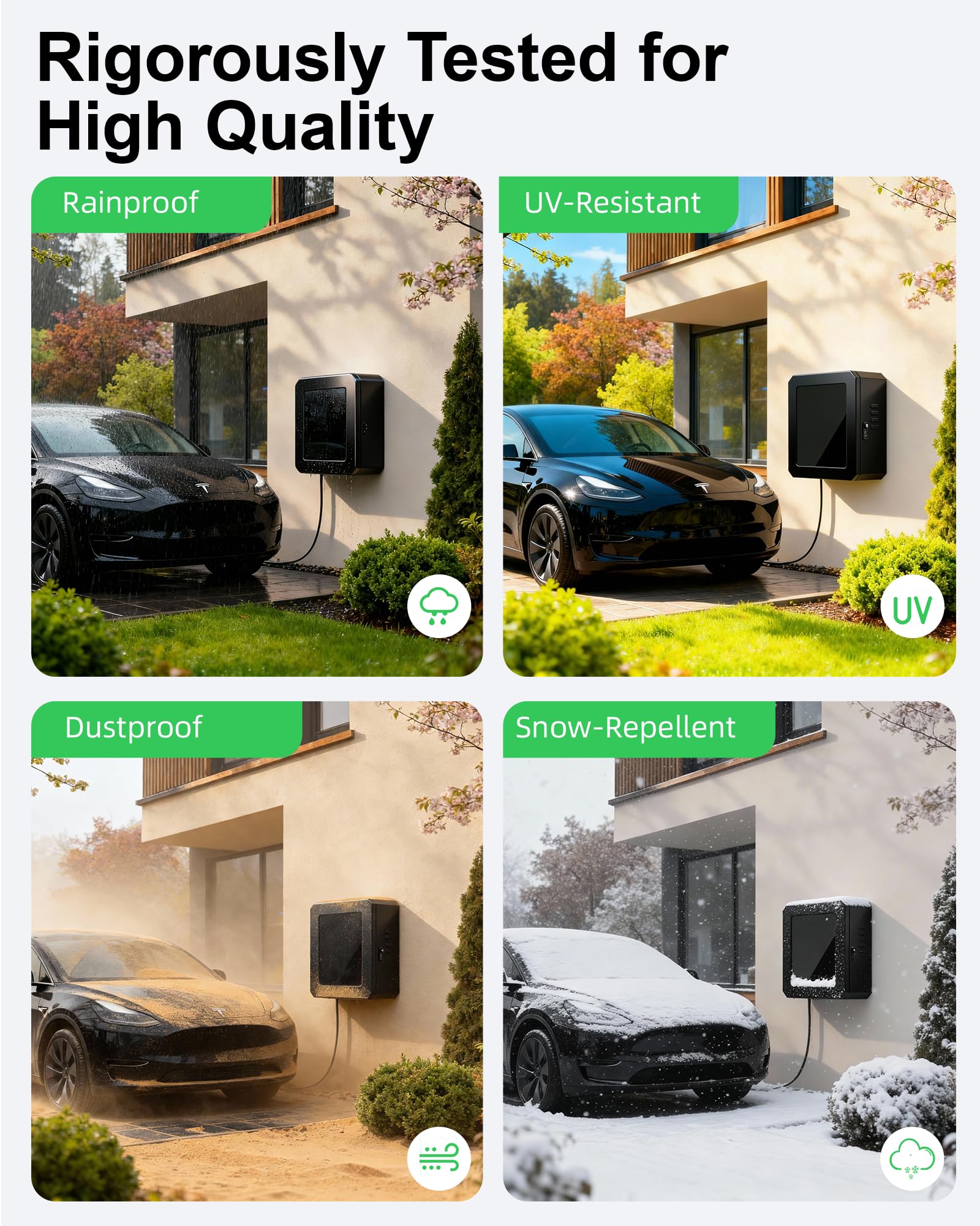 Maizengauto locked front with key protecting charger from tampering