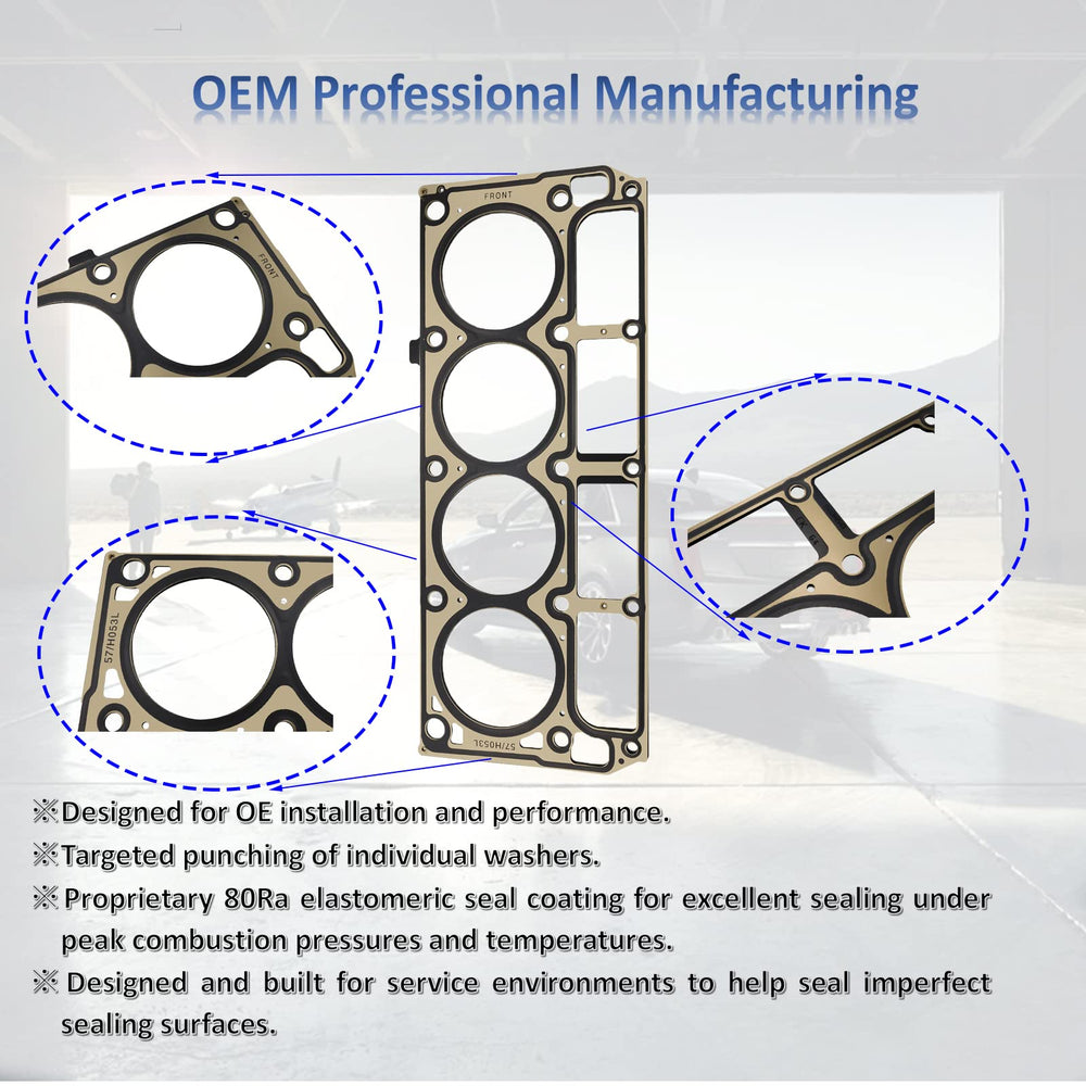 Manatee MLS head gasket installed on an LS engine illustrating correct fit and alignment