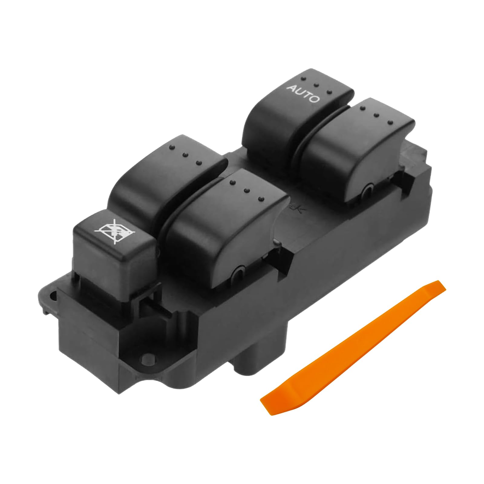 Mango S front driver switch packaging showing new replacement and benefit of immediate swap