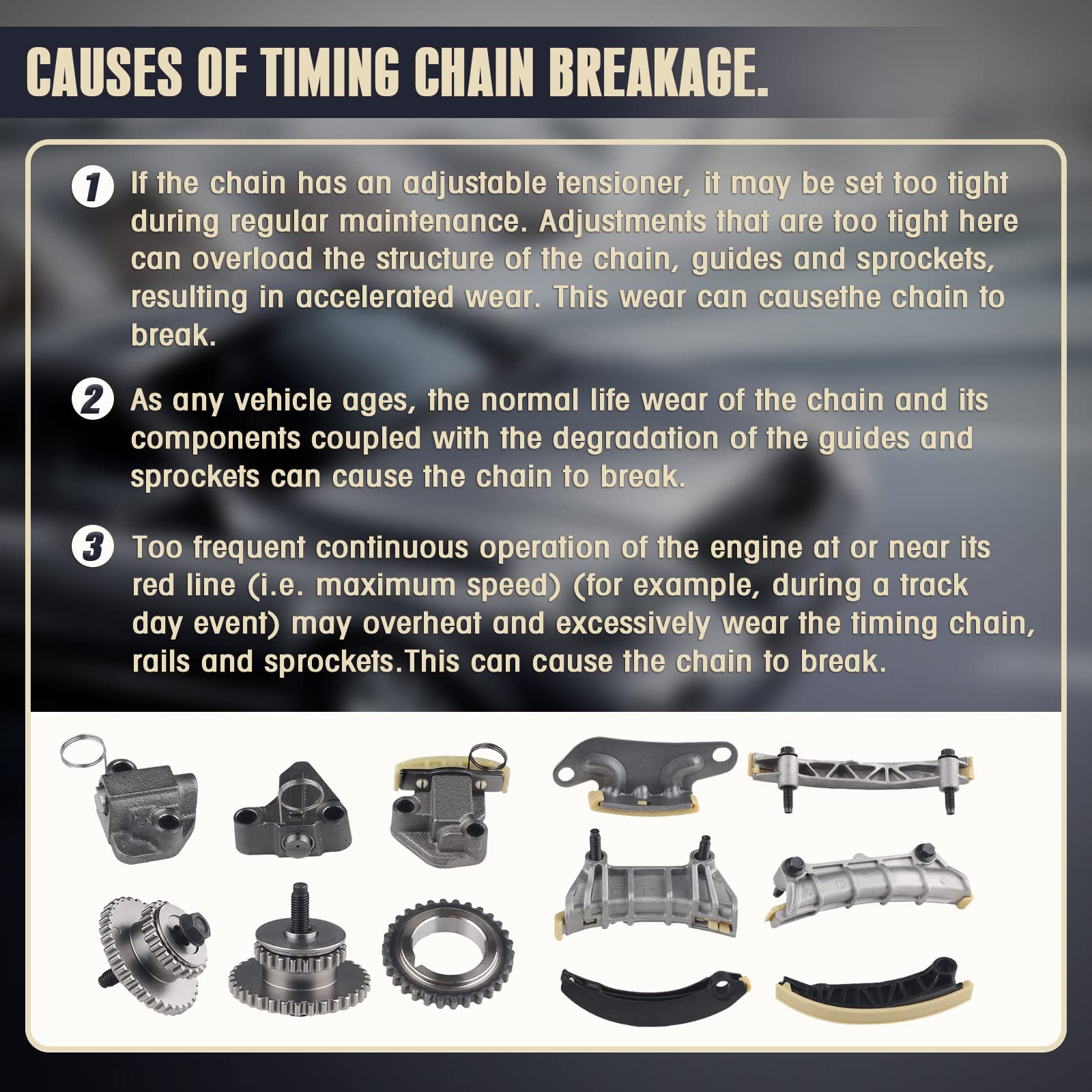 Mango S labeled parts with OEM codes showing compatibility and part traceability