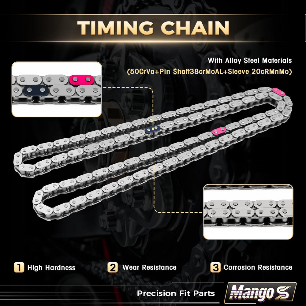 Mango S sprockets and fasteners displayed for precise replacement and easy install