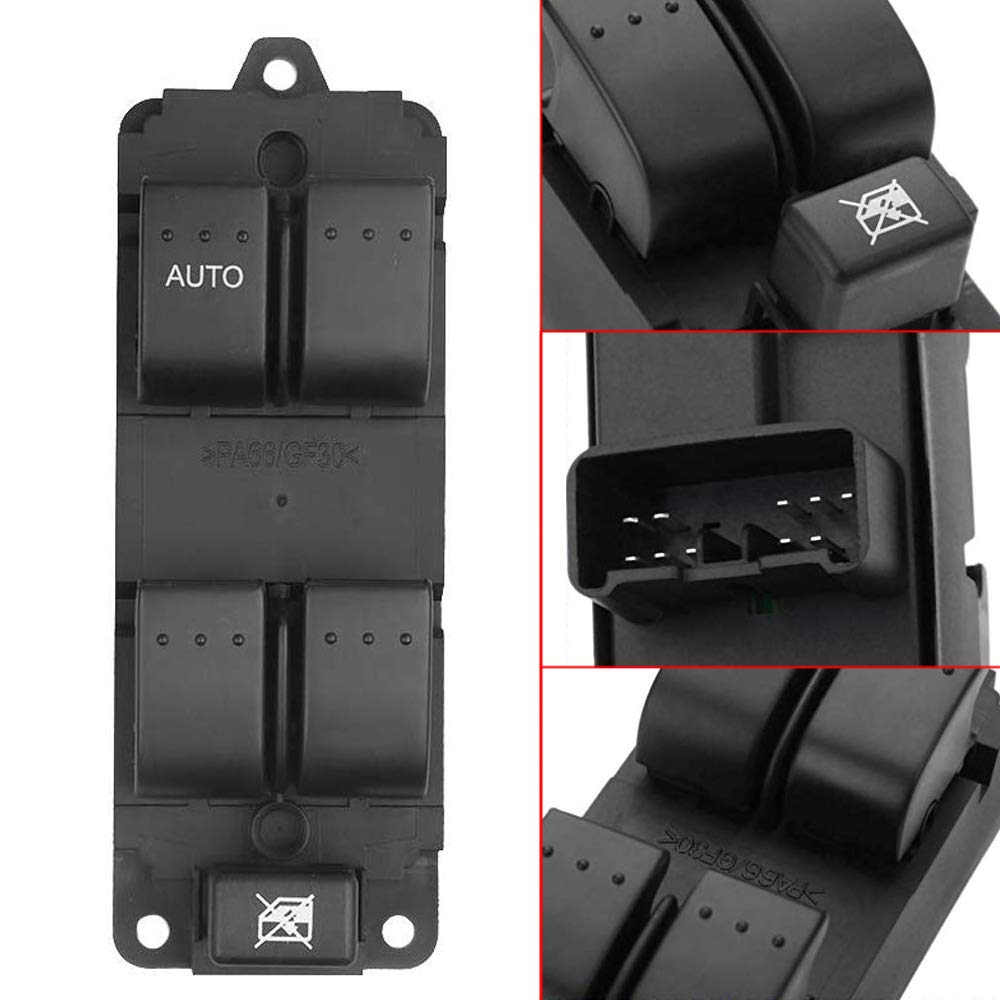 Mango S switch black finish next to Mazda interior trim showing color match benefit
