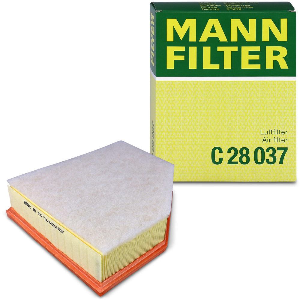 Mann Filter C 28 037 front view showing shape and fit for BMW, ensuring reliable fit