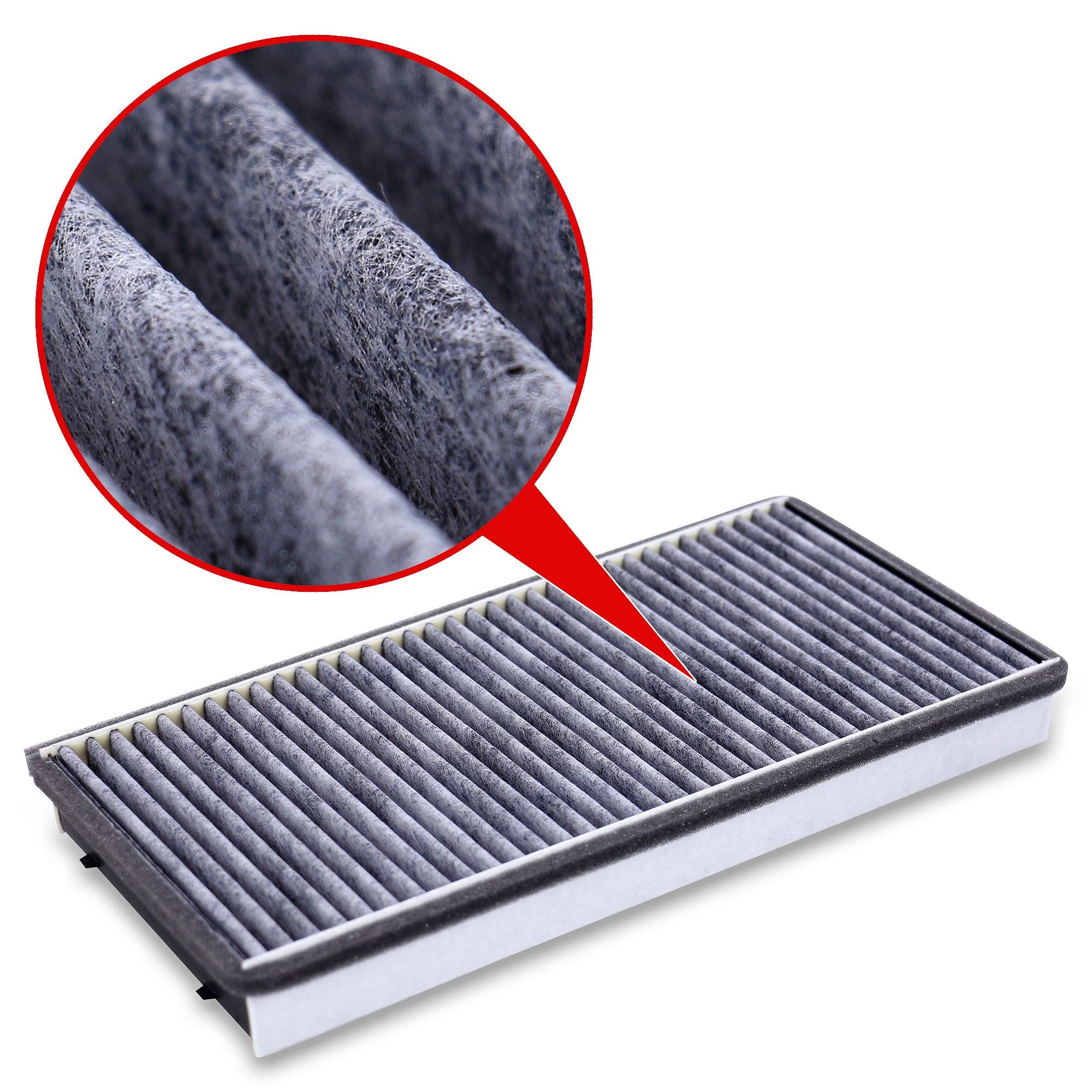 Mann-Filter CUK 3360 next to ruler showing dimensions for proper fit