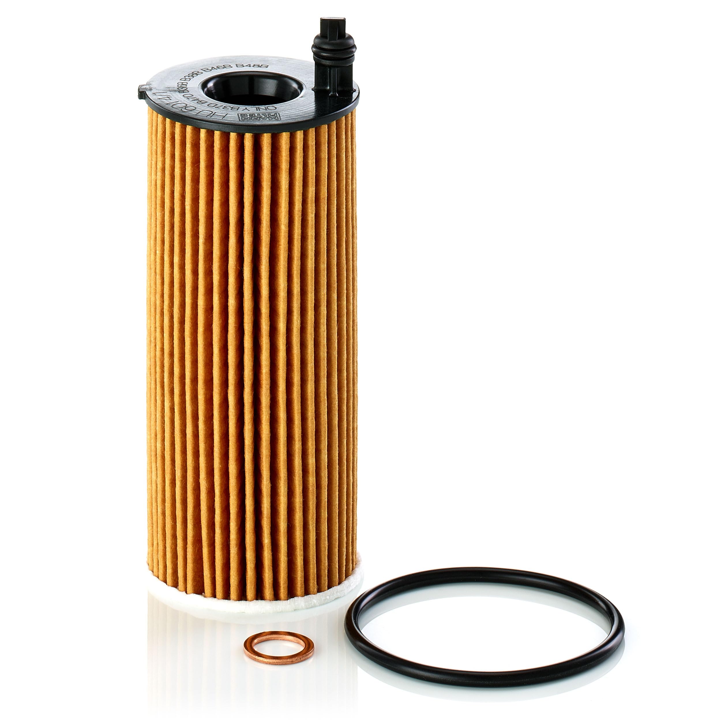 Mann-Filter HU 6014/1 Z rubber seal close-up highlighting leak-resistant gasket