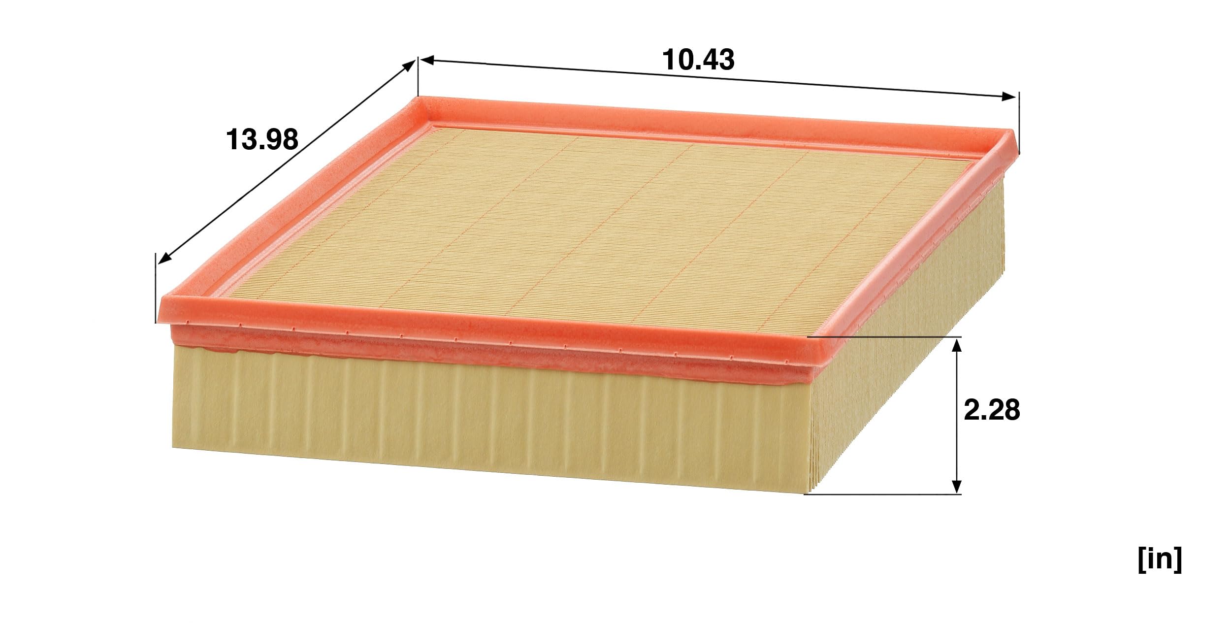 Mann Filter label with part number ensuring correct replacement