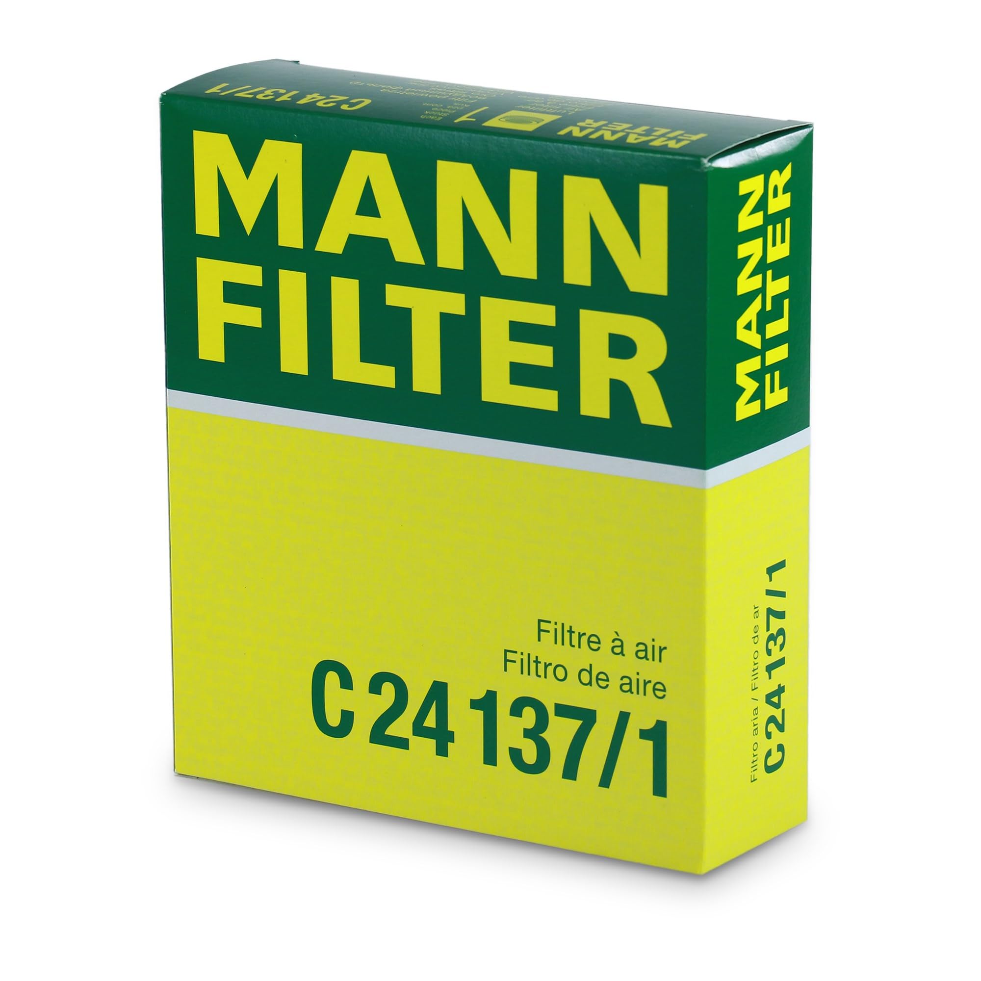 Mann Filter next to ruler showing exact size for correct vehicle fitment