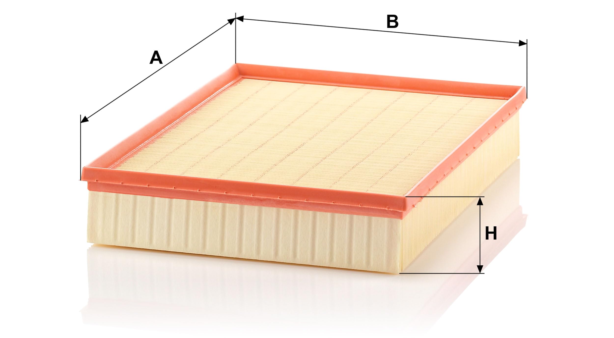 Mann Filter next to ruler showing exact size for correct fit