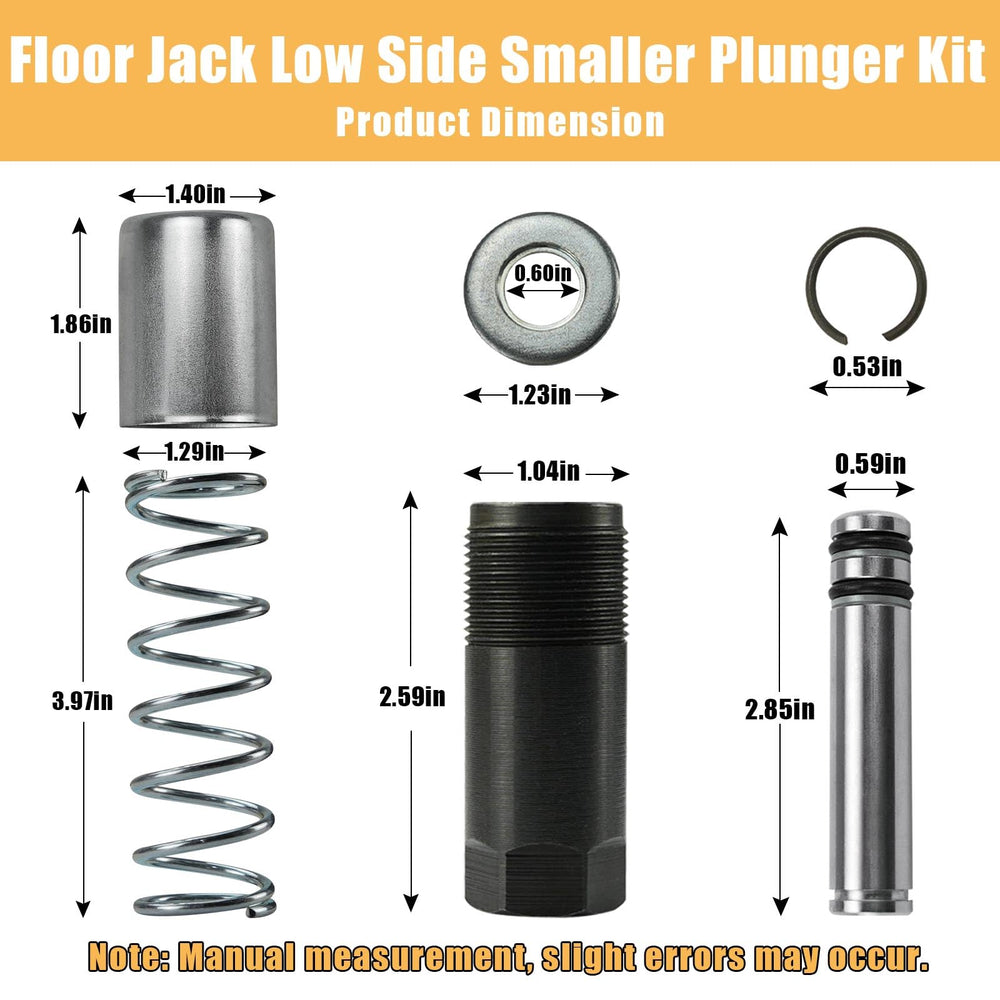 MANUTEX detailed view of smaller low-side plunger and cylinder for precise fit