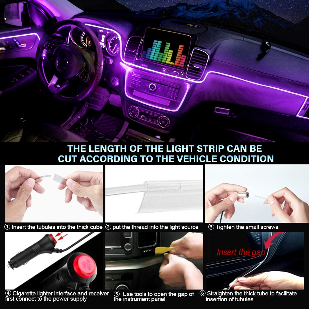 MAODANER under-seat and footwell lighting improving cabin mood benefit