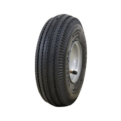 Marathon front view of wheel assembly showing pre-mounted tire for quick install