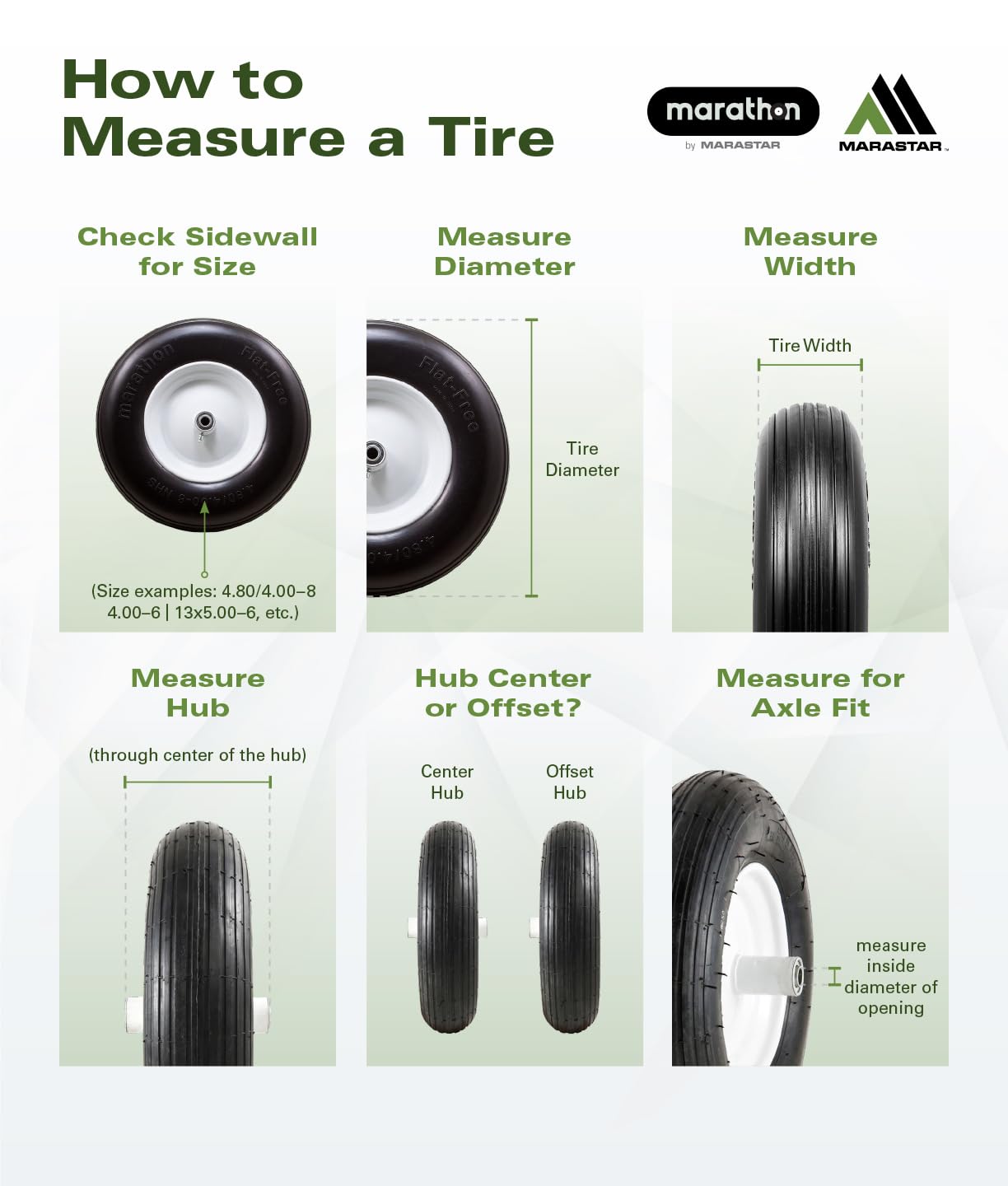 Marathon side profile highlighting 10.2 inch tire diameter and correct scale