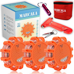 Marcala front packaging showing complete roadside kit and ready-to-gift box