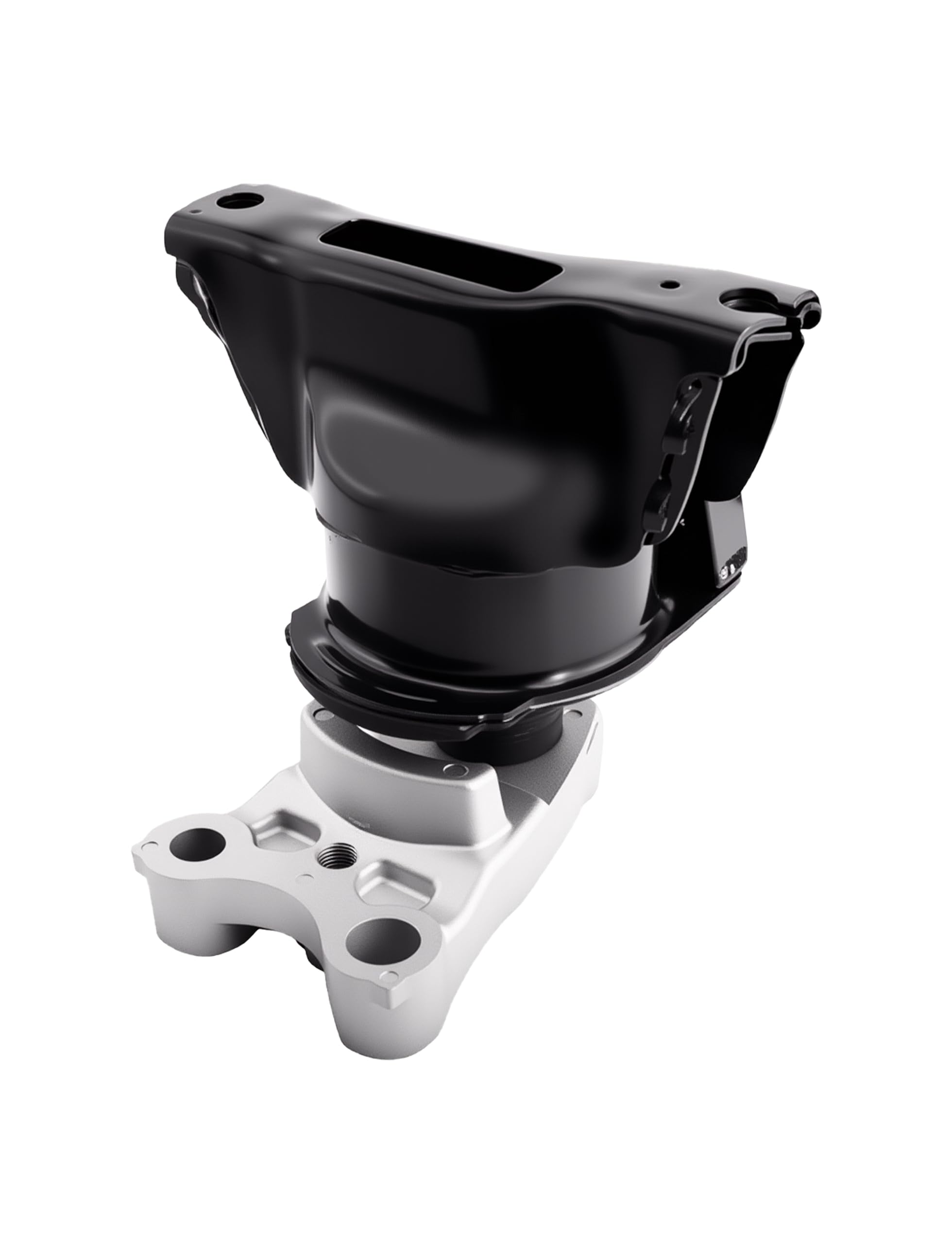 Mardarth front right engine mount front view showing shape and fit for improved stability