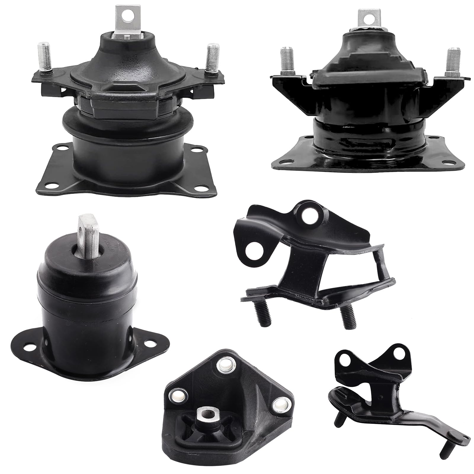 Mardarth front packaging showing complete 3 engine and 3 transmission mounts set for easy replacement